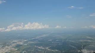 Bombardier Challenger 350 Jet takeoff Houston Hobby Runway 22 KLM Quick turn to the East [upl. by Elyr]