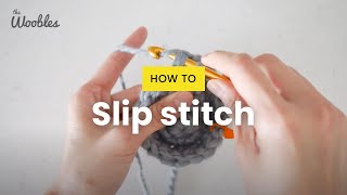 How to slip stitch sl st in crochet [upl. by Assiralk513]