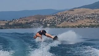 Wake skating Kalamalka lake Vernon BC [upl. by Naivart]