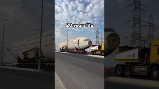 Saudi Arabs aeroplane transport through trucks [upl. by Tanny577]