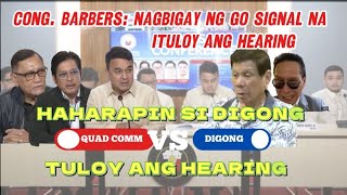 Kapapasok lang Tuloy ang hearing Quad Comm haharapin si Digong [upl. by Vida105]