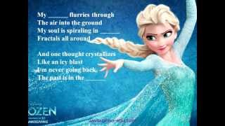 Let It Go  Frozen  Lyrics and Activities for English Learners [upl. by Isied952]