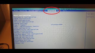 HP Laptop Bios unlock advanced settings Insyde F 16 [upl. by Arihk]