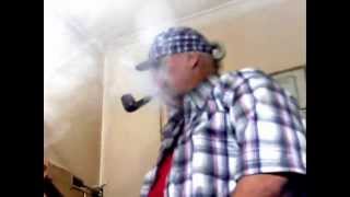 Smoker of My Dream Great Chacom Straight Pipe Tobaccos with Scotland Hat Scotland Shirt [upl. by Enajiram]