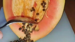 🔴Live peeling and cutting Fruits papaya guavacacaoand 🍌🍌 [upl. by Anehsat572]