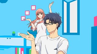 that one anime opening with cute hand movements  wotaku koi wa muzukashii op [upl. by Rossy]