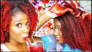 I Made REAL HAIR DYE from Kool Aid not clickbait [upl. by Sitoiganap]