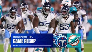 Titans offense OVERCOMES Leviss departure amp defeats Dolphins score 30 for first time since 2021 [upl. by Leumhs]