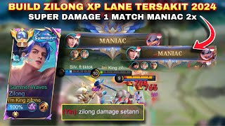 BUILD amp EMBELEM ZILONG TERSAKIT 2024 Musuh Sampe kaget liat damage zilong  MLBB [upl. by Ayifa93]