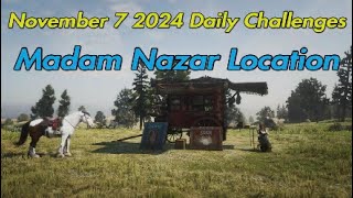 Red Dead Online Daily Challenges Madam Nazar Location November 7 2024 rdr2 reddead2online rdo [upl. by Sairahcaz330]