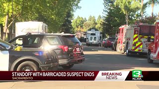 Man barricaded in South Natomas home dies Sacramento police say [upl. by Ettezil]