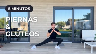 PIERNAS Y GLÚTEOS EN 5 MINUTOS [upl. by Pepillo167]