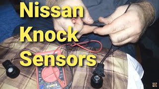 Nissan Frontier Knock Sensors testing relocation or replacement [upl. by Antonella]