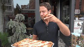 Barstool Pizza Review  310 Bowery Bar Pizza Featuring 9x World Champion Pizza Maker [upl. by Laerol634]