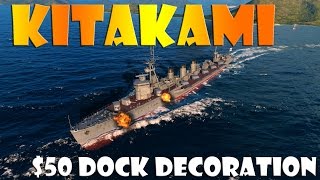 World of Warships  Kitakami  50 Dock Decoration [upl. by Aihseyt]