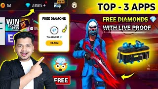 Top 3  FreeFire Max Diamond App 2023  Free Fire Free Diamond  Free Diamonds In Free Fire [upl. by Dicky524]