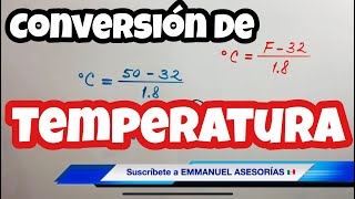 Conversión de UNIDADES DE TEMPERATURA Celsius Kelvin y Fahrenheit 💦🌦☀ Fórmulas de Escalas [upl. by Ikir]