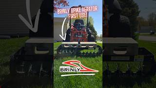 Testing The Brinly Spike Aerator for the First Time Worth It [upl. by Elleivad887]