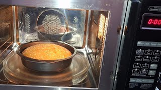 মাইক্রোওয়েভ ওভেনে কেক রেসিপি। Singer microwave oven cake recipe। cake in microwave [upl. by Andreas225]