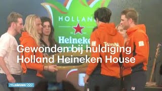 Gewonden bij huldiging in Holland Heineken House  RTL NIEUWS [upl. by Rafa]