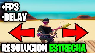 Como USAR la NUEVA RESOLUCION ESTIRADA en FORTNITE CAPITULO 5 paras MAS FPS [upl. by Amarillis]