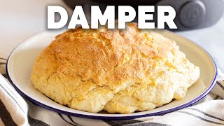 Damper  Aussie Camp Bread Recipe Just 5 Ingredients [upl. by Ettenna]