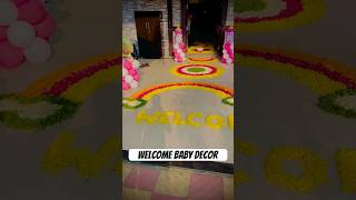 newborn baby girl decoration ideasnewborn baby welcome home decoration [upl. by Harlene278]