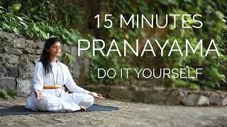 15 Minutes Pranayama  Do It Yourself  SRMD Yoga [upl. by Ahseen907]