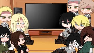 Attack on titan the alliance react to each other  Gacha club [upl. by Winshell]