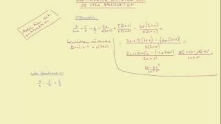 Matematik 3b Rationella uttryck  del 2 [upl. by Baiss878]