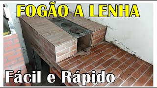 Como Fazer Fogão a Lenha Simples e Barato passo a passo fácil e rápido [upl. by Steven]