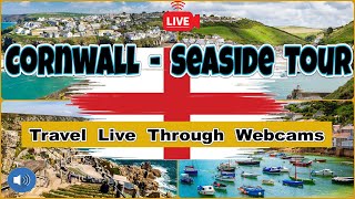 🌊🅻🅸🆅🅴🌊Cornwall Sea Shore Live Webcam Tour⛱️England🐦🐟🧭🌅Sennen🏖️Mevagessey⛵Porthleven⚓ Ives Penzance [upl. by Jerman]