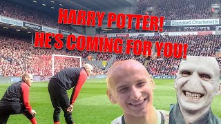 West Ham Funny Harry Potter chant for Jonjo Shelvey at Anfield [upl. by Wina]