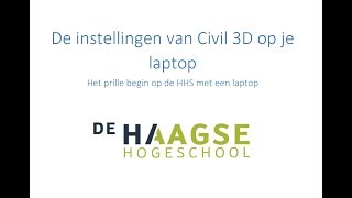 Instellingen van Civil 3D op je laptop [upl. by Kennie]