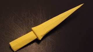 How to make a cool paper sword origami [upl. by Shulamith]