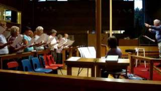 Orpington Chorale  3rd rehearsal of We Thank You Lord  June 3rd 2009 [upl. by Ennaillek]