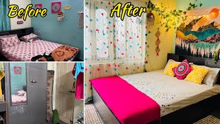 Small Indian Bedroom Makeover in low budget my weight loss routine with ATP [upl. by Oirogerg455]