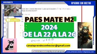 PAES M2 ADMISION 2024  PARTE 4 [upl. by Lorien]