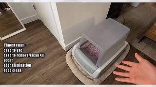 PetSafe ScoopFree Crystal Pro SelfCleaning Cat Litterbox Review [upl. by Zorana]