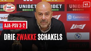 Bosz benoemt expliciet wie de drie zwakke schakels bij PSV waren tegen Ajax [upl. by Rorrys]