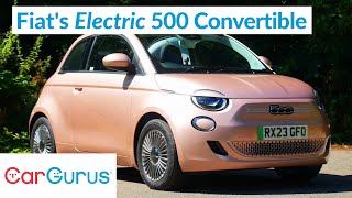 2023 Fiat 500e Convertible Review A brilliant softtop EV [upl. by Aleihs680]