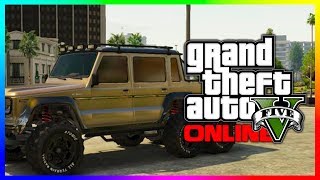 GTA 5 NEW quotDubsta 6x6quot Hipster DLC Dubsta Car In GTA 5 Luxury Monster Truck GTA V [upl. by Dnyletak]