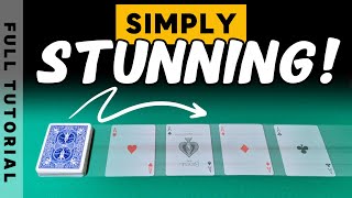 Four Ace Stunner Master This SelfWorking Card Trick Now [upl. by Orin]