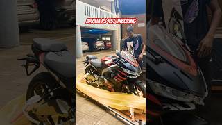 Aprilia RS 457 Unboxing  Exhaust Sound 🔥 Bikewale shorts apriliars457 [upl. by Norred]