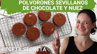 Receta de polvorones sevillanos de chocolate con nuez [upl. by Flodur]