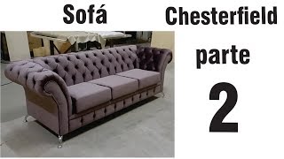 Fabricando um sofá Chesterfield parte 2 [upl. by Dickinson]