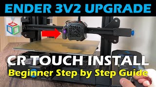 How to Install a CR Touch on a Ender 3v2 3D Printer Step by Step for Beginners [upl. by Sudnak]