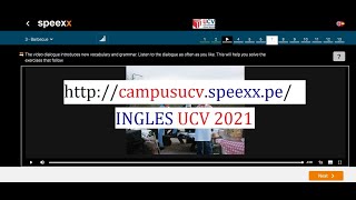 2 CAMPUS UCV SPEEXX  INGLES [upl. by Hagar]