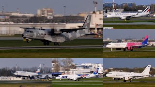 Przyloty i odloty samolotów  Lotnisko Chopina Warszawa  Plane Spotting at Chopin Airport 16 4K [upl. by Ellerihs379]