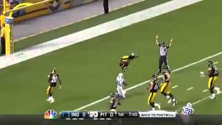 Antonio Brown INCREDIBLE TD amp FLIP INTO ENDZONE [upl. by Redna]